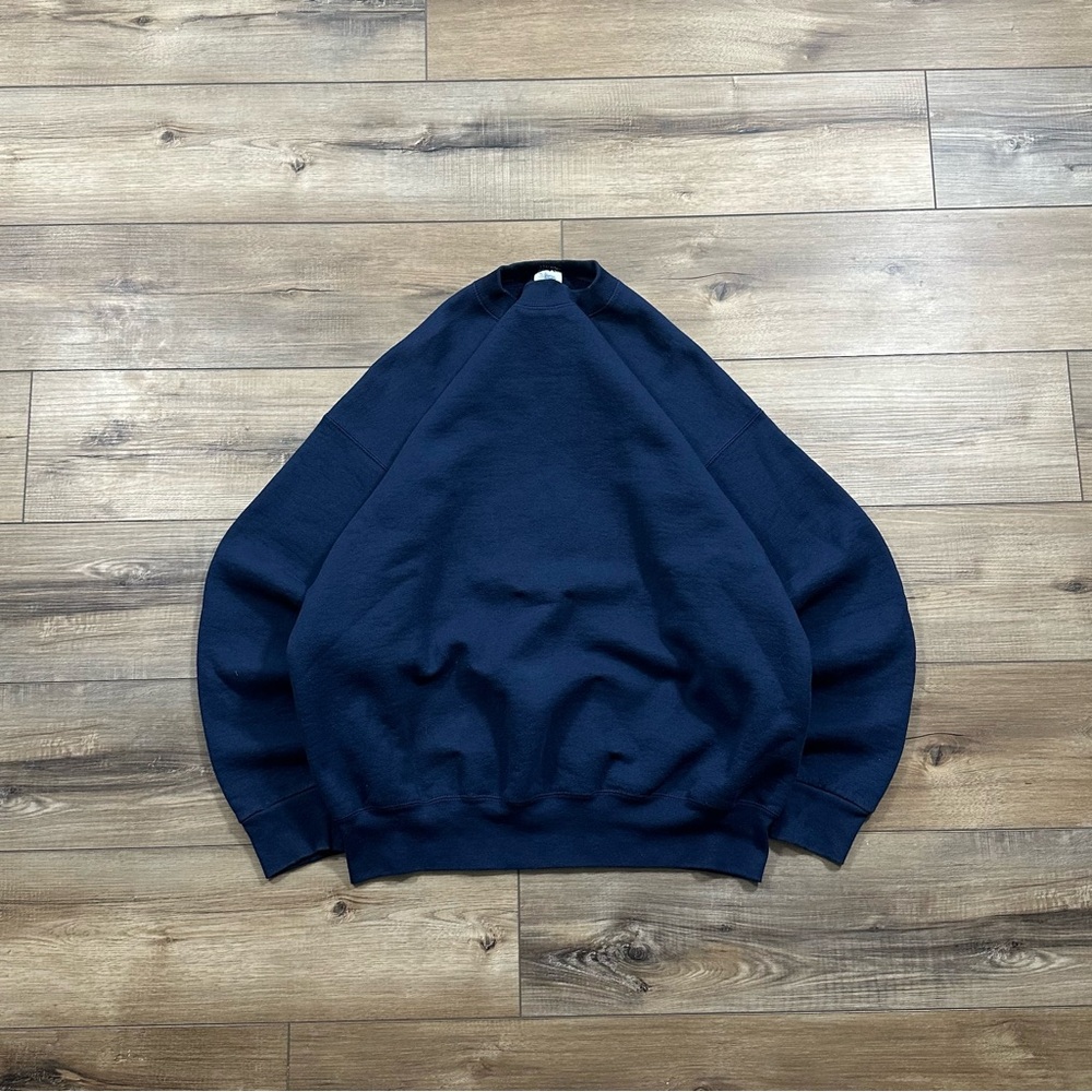 Vintage 90s BVD Navy Blank Crewneck Sweatshirt